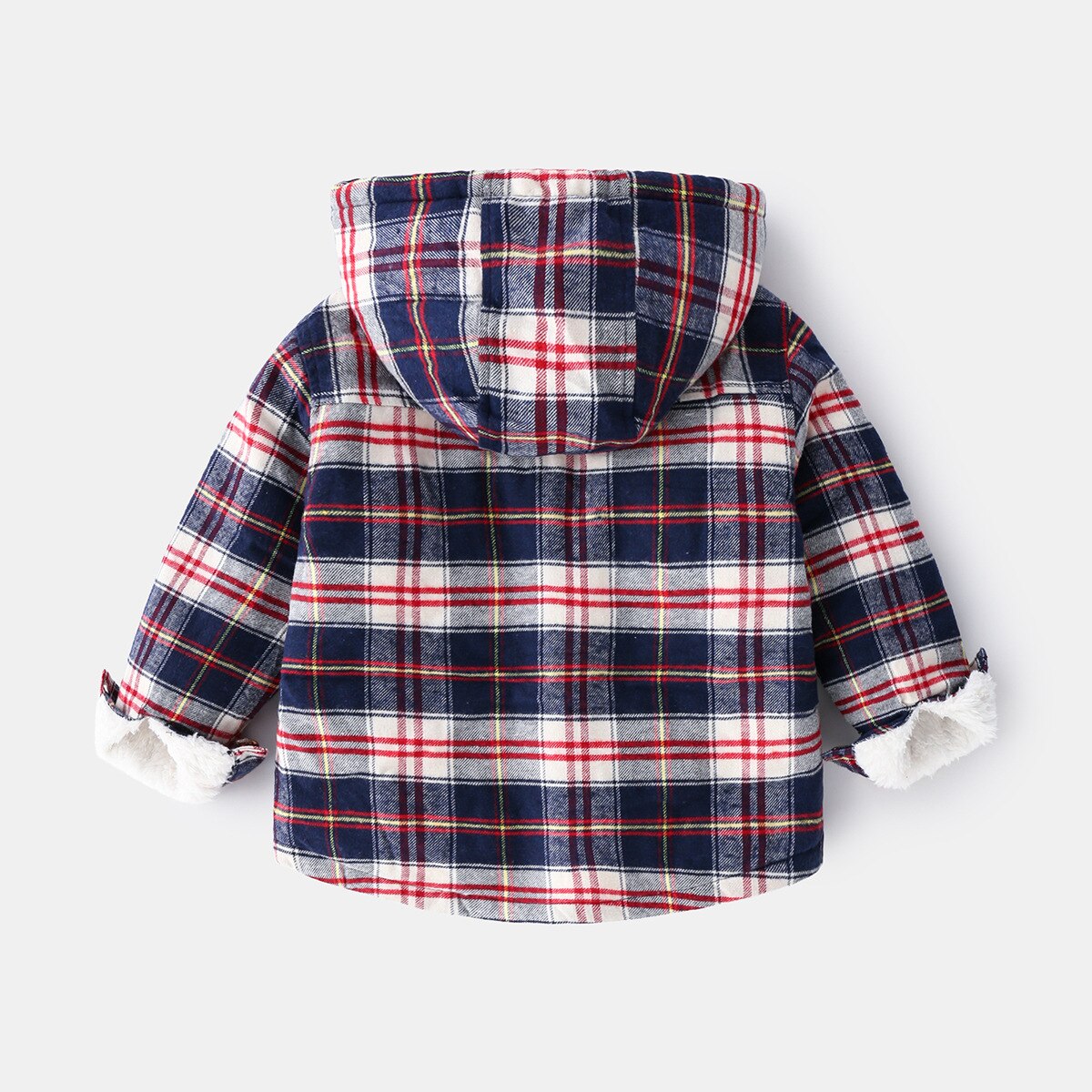 Nuovo 2020 ragazzi ispessimento invernale giacche calde stampa scozzese cappotto con cappuccio bambini bambini giacca a vento giacca soprabito Casual abbigliamento esterno