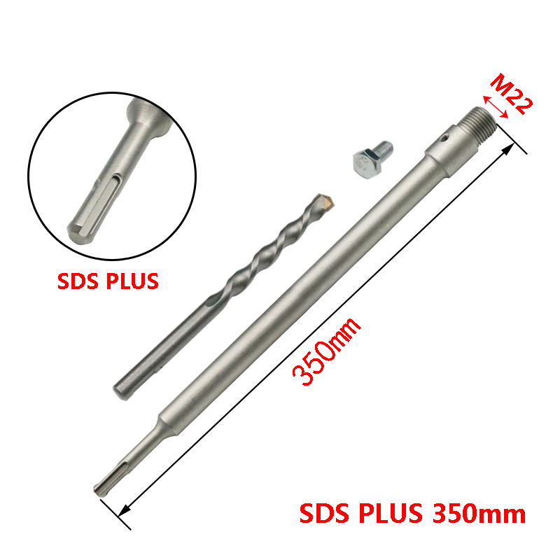 Sds Plus Elektrische Hammer Muur Holle Steen Beton Legering Geperforeerde Airconditioner Installatie Boren 30Mm-160Mm: Round 350mm