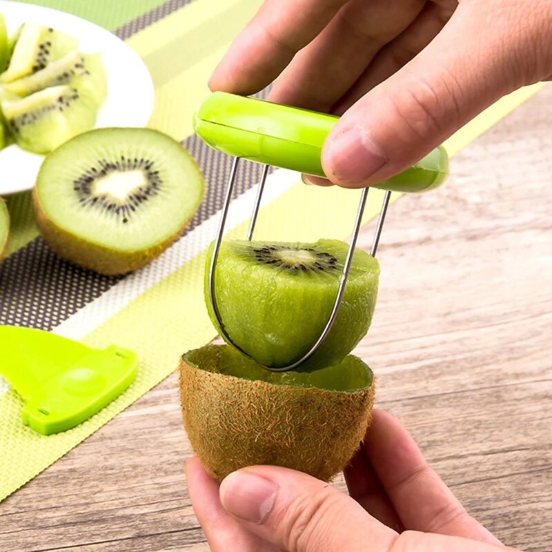 Kiwi Cutter Keuken Afneembare Fruit Dunschiller Salade Koken Gereedschap Citroen Peeling Gadgets Keuken Accessoires Gadgets