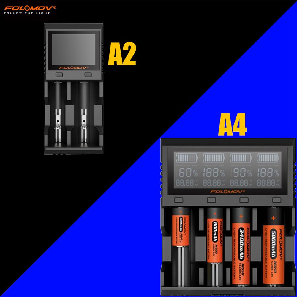 Folomov A2/Folomov A4 Intelligente Snellader Ion/LifePO4, NiMH/NiCd Lader