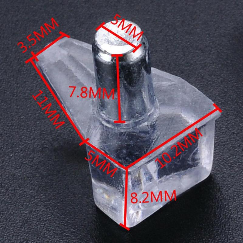 Furniture Transparent Laminate Support Partition Tray Cabinet Panel Support Partition Bracket Shelf Studs Peg Hardware Accessory