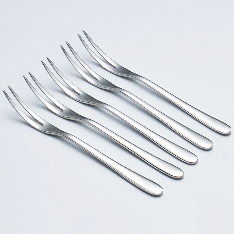 Stainless Steel Fruit Fork Luxury Multifunctional Dessert Forks For Kitchen Accessories