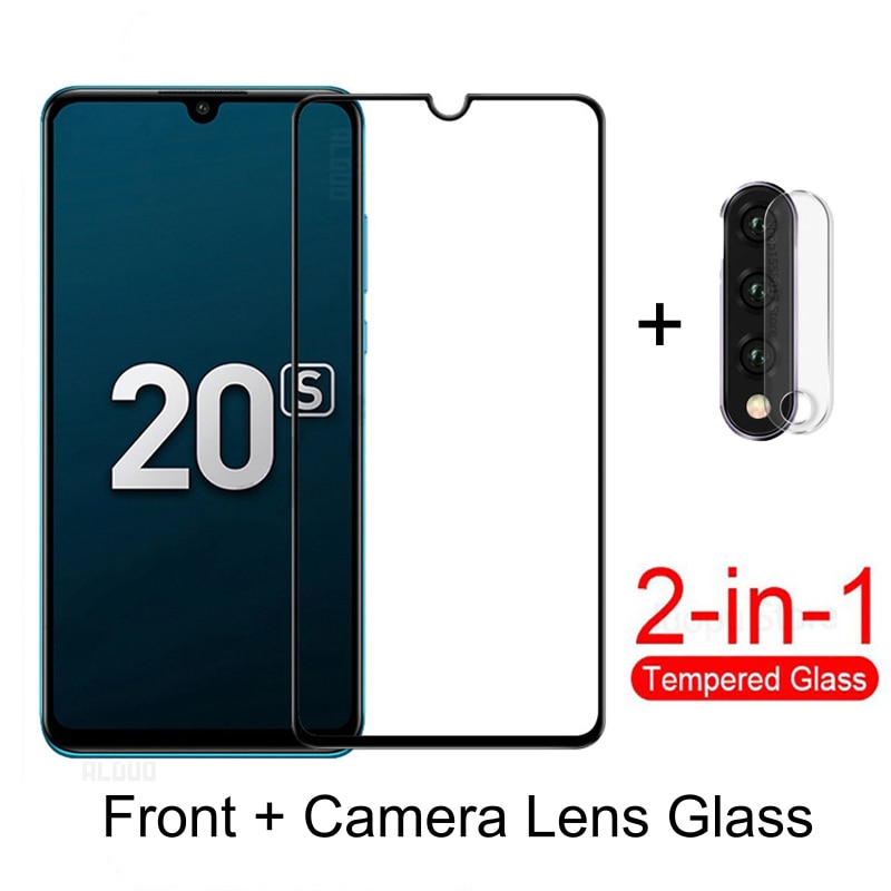 2-In-1 Scherm Beschermende Glas Op Honor 20 20 S 20 Pro Volledige Cover Camera Lens Protector gehard Glas Voor Huawei Honor 20 S Lite