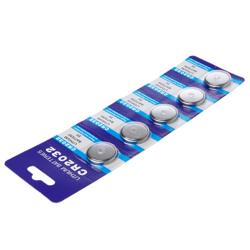 5Pieces 3 Non Rechargeable Round Button Batteries Cell CR2032 Bateries