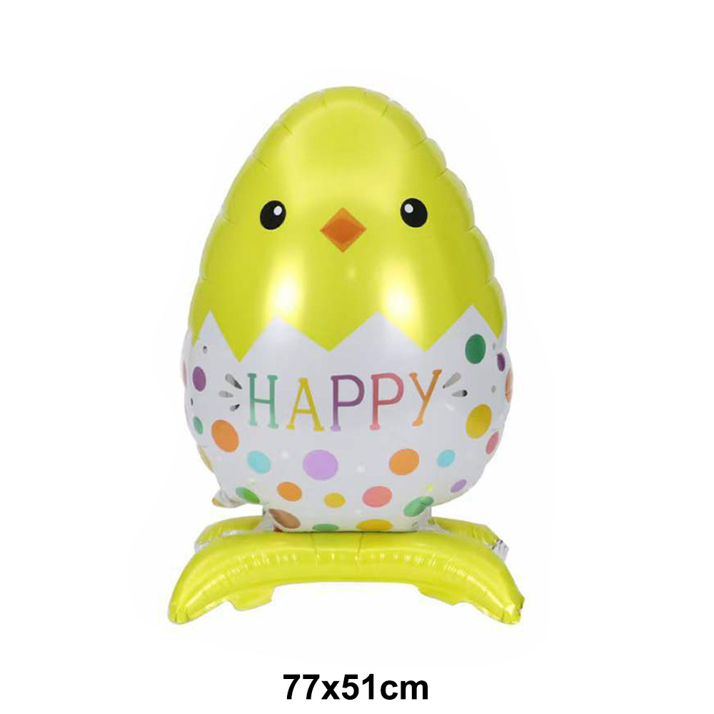 Pasen Folie Opblaasbare Bunny Ballon Staande Bunny Ballon Konijn Vormige Ballonnen voor Indoor Outdoor Yard Kids Pasen Speelgoed Decor