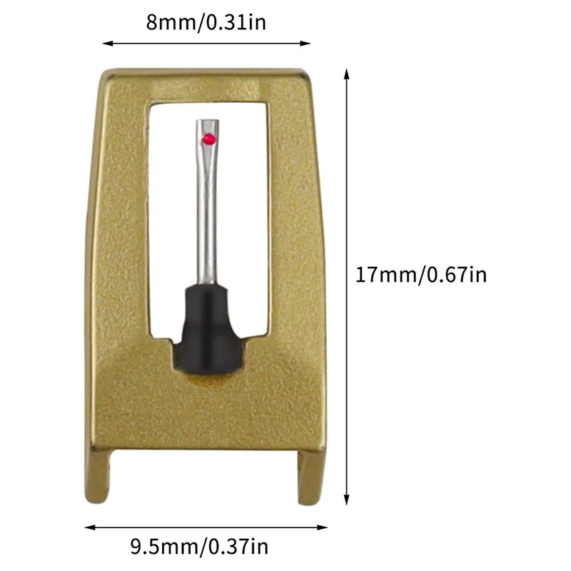 Platenspeler Naald, Verbeterde Platenspeler Cartridge Met Diamant Stylus Vervanging Voor Crosley,Victrola, Ion, Lp