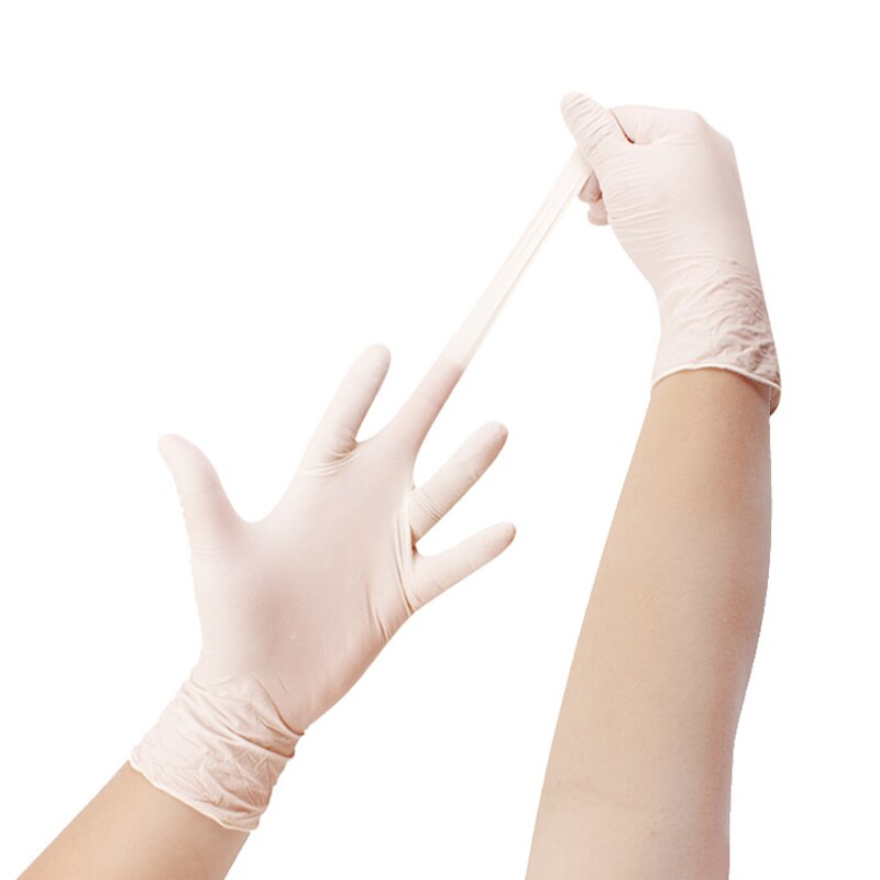 IMBABY 100pcs Disposable Latex Gloves Children Adult Non-Slip Durable Nitrile Gloves Acid & Alkali Rubber Glove Universal Gloves