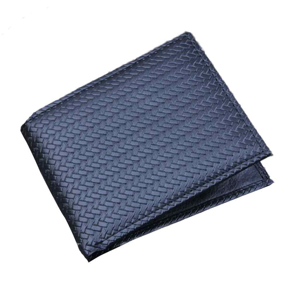 Men Leather Bifold Wallet Business Leather Coin Pocket Short ID Credit Wallet Card Holder Purse Pockets Soild Coin Pocket @C06: Black