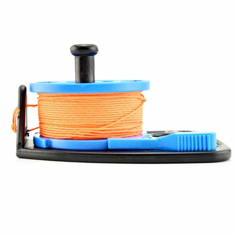 Moulinet de plongée sous-marine rétractable avec poignée, avec bouchon de pouce et lignes de 150 pieds et 272 pieds, pour apnée, Sports sous-marins