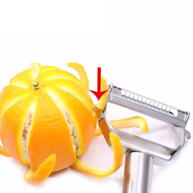 Pelador doble de frutas y verduras y pelador en juliana cortador afilado de acero inoxidable rallador de patatas y zanahoria herramientas de cocina