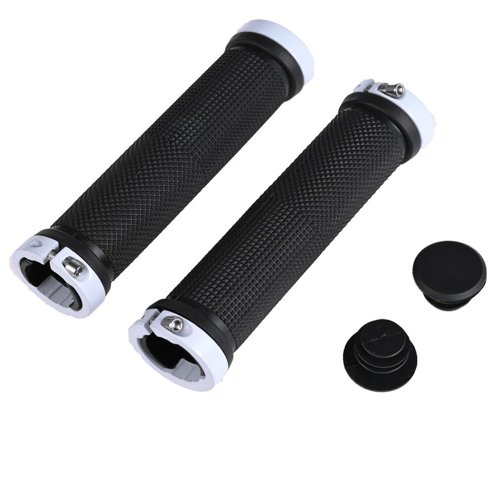 Mtb Fiets Grips Bilaterale Slot Fiets Handvat Bar Grips Fietsonderdelen Antislip Mountainbike Accessoires Fietsen Grips: A