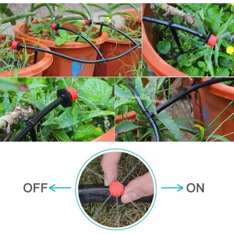 50-800PCS Drip Irrigation System Plant Watering Set Watering Kits Adjustable Drippers Irrigation Micro Garden Watering System