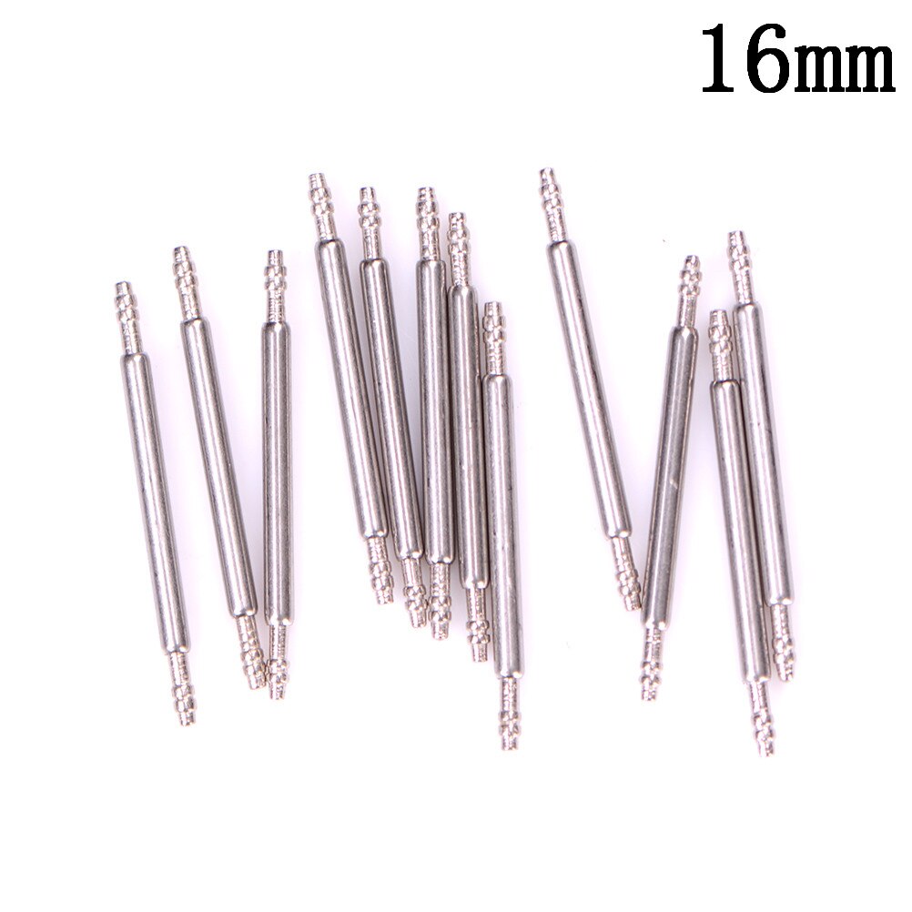 10 Pcs 8-22MM Stainless Steel Watch Band Strap Link Pins Watch Repair Set: 16mm