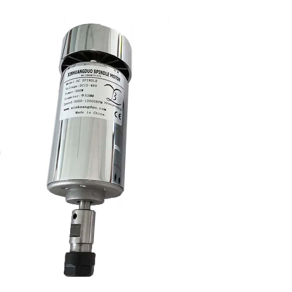 48V 200W/300W/400W/500W Spindel Graveermachine Spindel Motor Air-koeling Spindel Dc Motor Cnc Graveermachine ER11 Of ER16: 300W ER11 Spindle