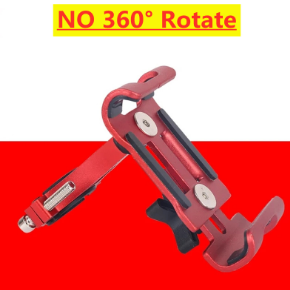 Obrót o 360 stopni metalowy uchwyt na telefon rowerowy do motocykla stop aluminium wspornik antypoślizgowy wsparcie klips GPS stojak na telefon rowerowy dla iPhone'a: WHITE