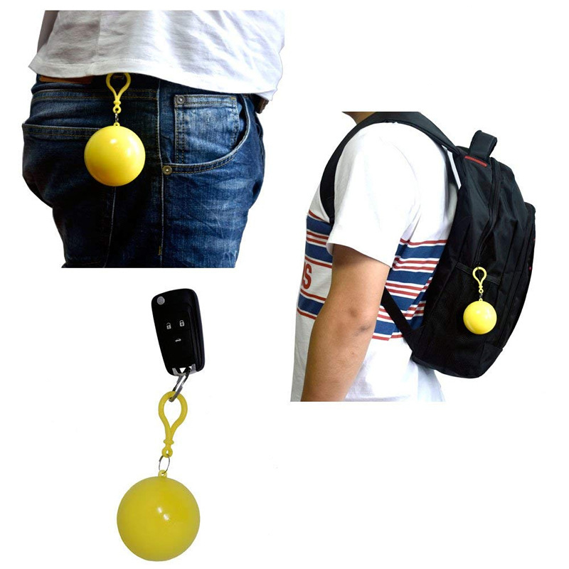 Bola con impermeable desechable portátil capa Bola con impermeable Poncho desechable