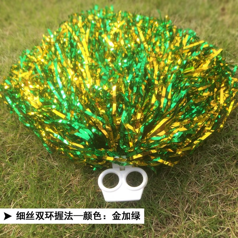 25-30CM Girl Pom Poms Sparkly Filament Hand Flower Cheerleader Holding Pompom Cheerleader Flower Ball Dance Game Cheer Props