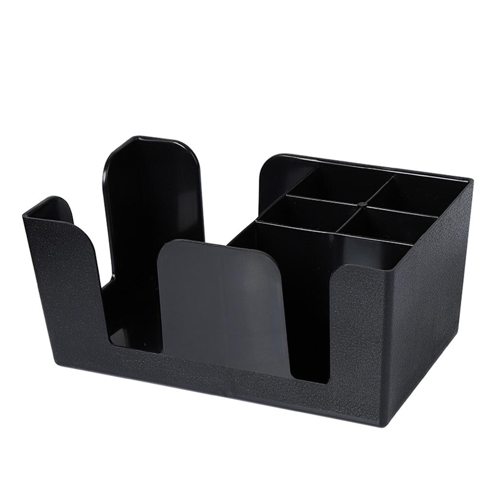 Plastic Black Bar Storage Bar Condiment Caddy Napkin Holder Straw Holde Navidad Christmas Decorations For Home Новый Год