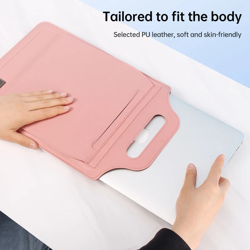 Laptop Sleeve Bag 5 in 1 Laptop Stand Case with Cable Mouse Pad Pouch for MacBook Huawei Matebook 11 12 13.3 13 14 15 Cover