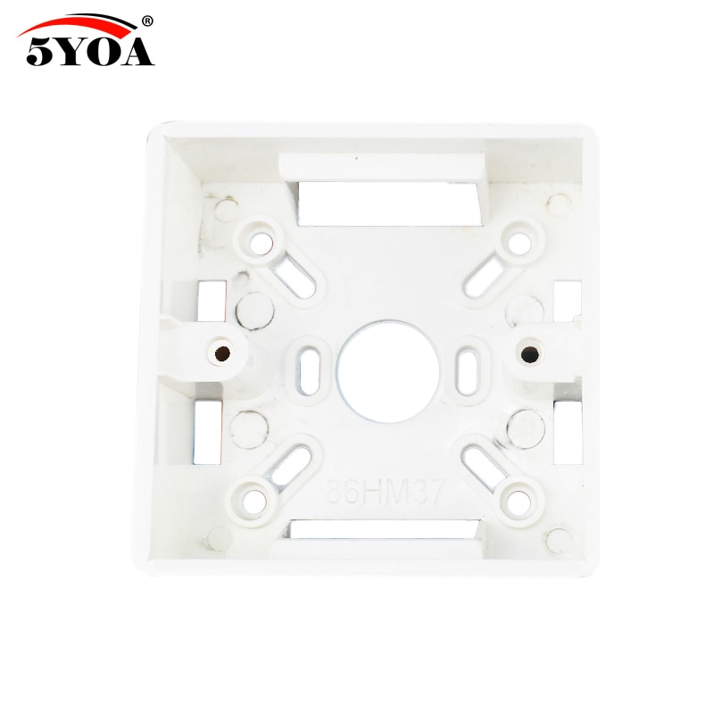 86 Box Mount Bottom Wall Switch Socket Switch-Base PVC Surface Outlet Junction Electrical Accessories Mounting Exit Button