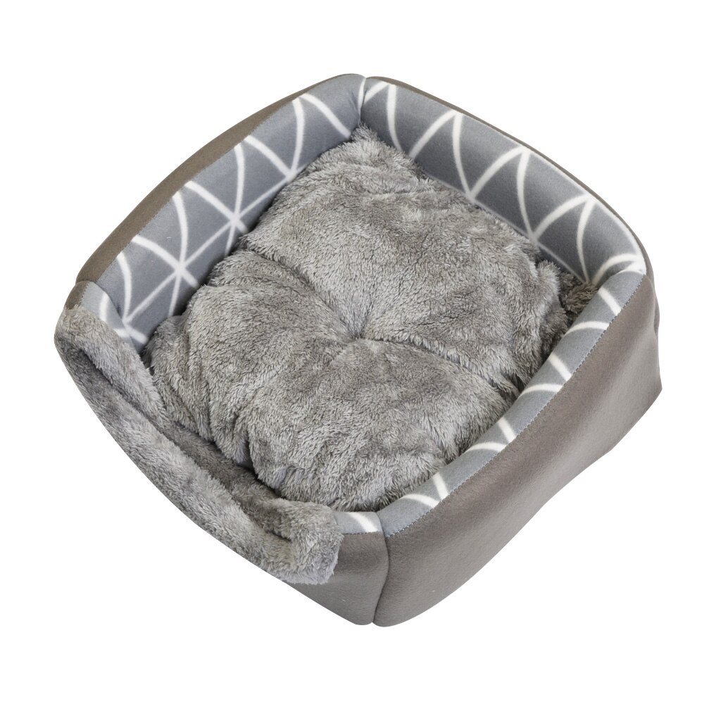 Cama para perros, gatos, cama blanda cama perrera casa cueva cama de saco para dormir Pad tienda mascotas invierno cálido y acogedor camas gato tienda sofá cama