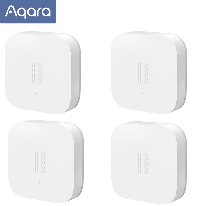 Aqara Smart Vibration Sensor Zigbee Motion Shock Sensor Detection Alarm Monitor Built In Gyro For Xiaomi Mijia Smart Home: 4 pcs Vibration