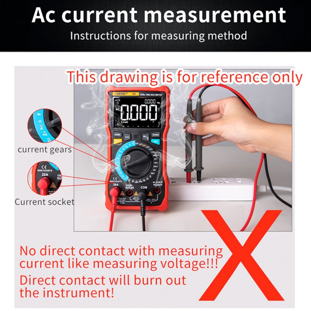 ANENG AN82 Digital Multimeter 9999 Tester DIY Transistor Capacitor NCV Testers True RMS Analog meter Multimetro