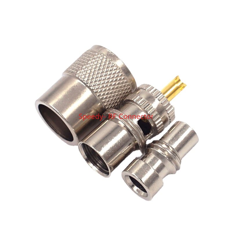 Conector de acoplamiento atornillado PL259 UHF macho reductor de soldadura UHF para Cable Coaxial RG58 RG142 LMR195 RG400 rápida