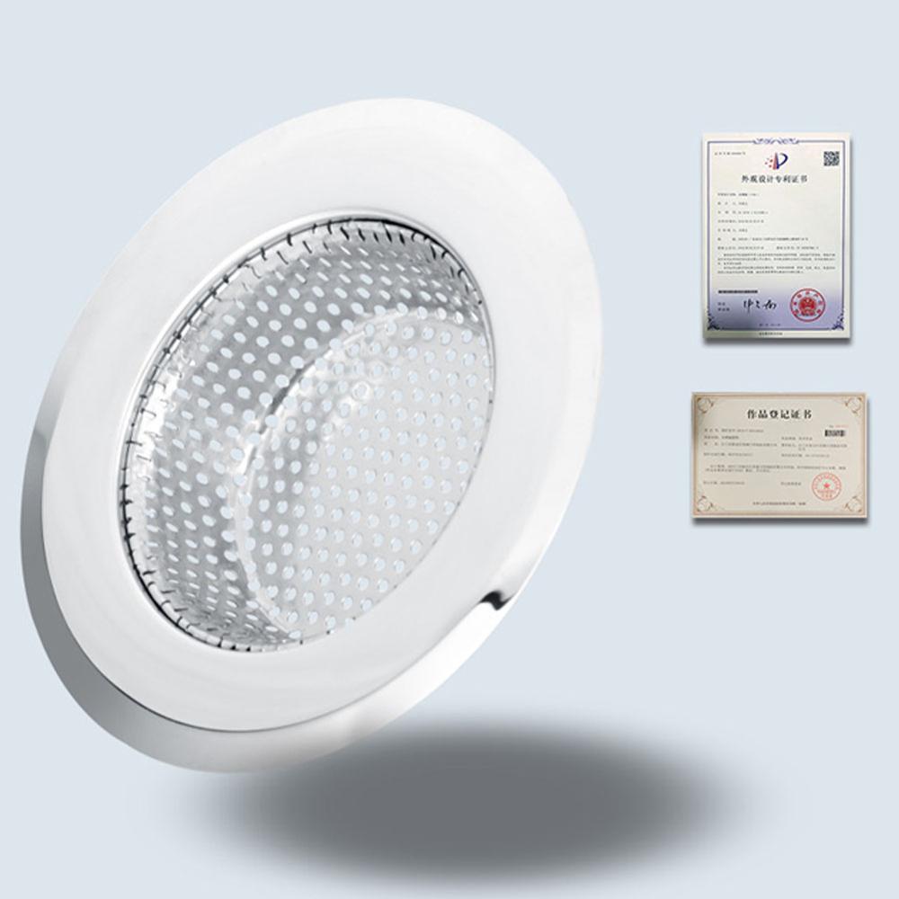 Stainless Steel Kitchen Sinks Strainer Drain Hole Filter Trap Metal Sink Strainer Bath Sink Drain Hair Catcher Food Slag Cleaner