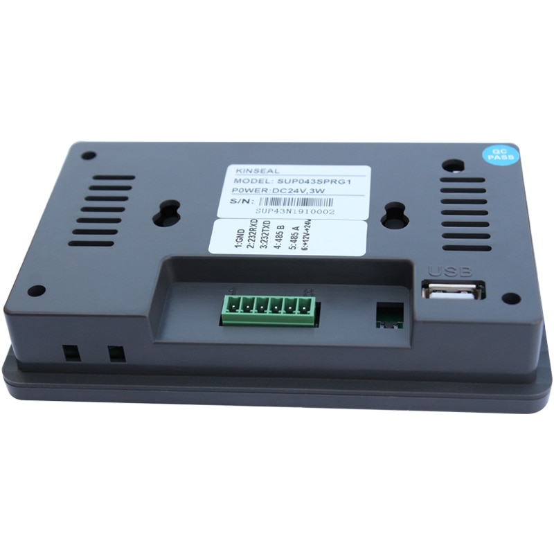 Smart Programmable Touch Screen HMI 4.3 Inch TFT LCD RS232 RS485 Modbus RTU Color Display Wall Touchpad 480*272 Free Examples