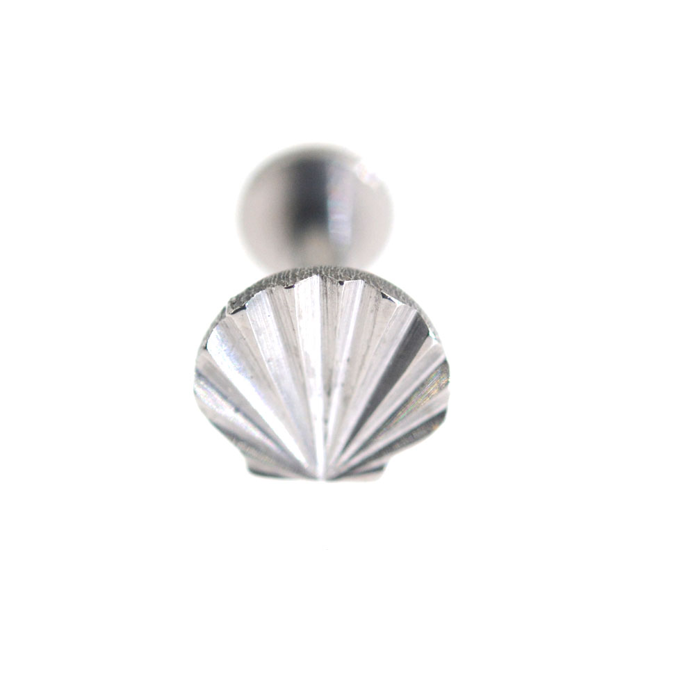 Piercing de cartílago de luna de concha anodizada de titanio G23 de 16G, hélice de oreja, joyería corporal, ASTM F136, tornillo de rosca interna, Labret: Plata / Color amarillo dorado claro