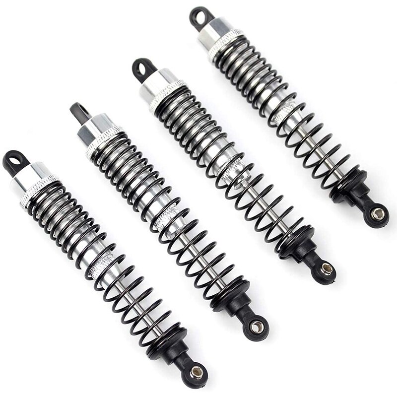 4PCS Shock Absorber 108mm Aluminum Alloy,Front Rear Assembled Spring Damper Suspension for 1/10 HSP RC Cars