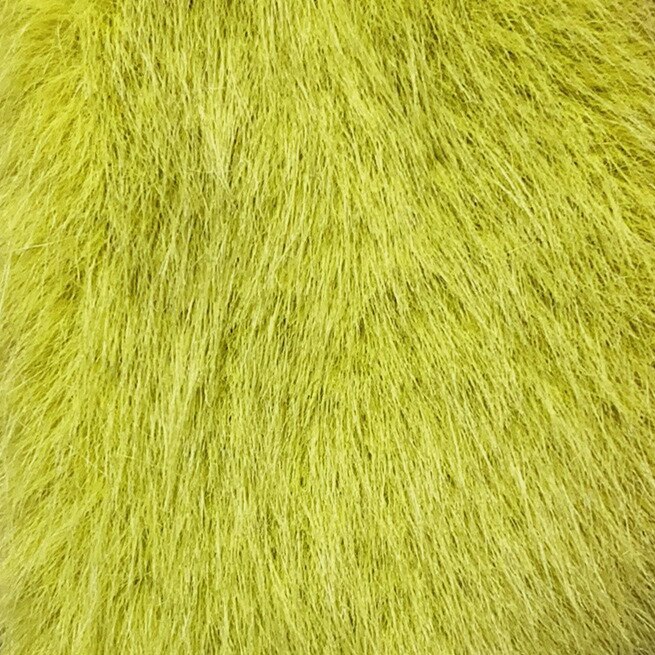 160Cm Breedte Faux Amerikaanse Nerts Bont Stof Voor Patchwork Naaien Materiaal Kledingstuk Diy Home Decoratie: 10 Yellow Green