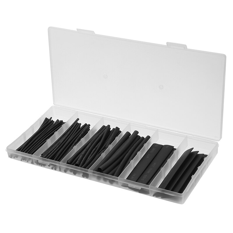 100pcs Heat Shrink Tubing Kit Tubes Wire Wrap Electrical Connection Cable Sleeve For Insulation Work And Repairs