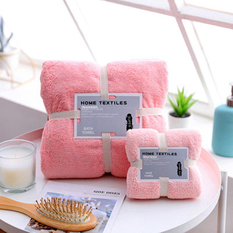Serviette de bain en microfibre à séchage rapide | Serviette de bain de plage en coton de , grande serviette de bain douce et absorbante: Rose / 1Bath towel 70x140cm