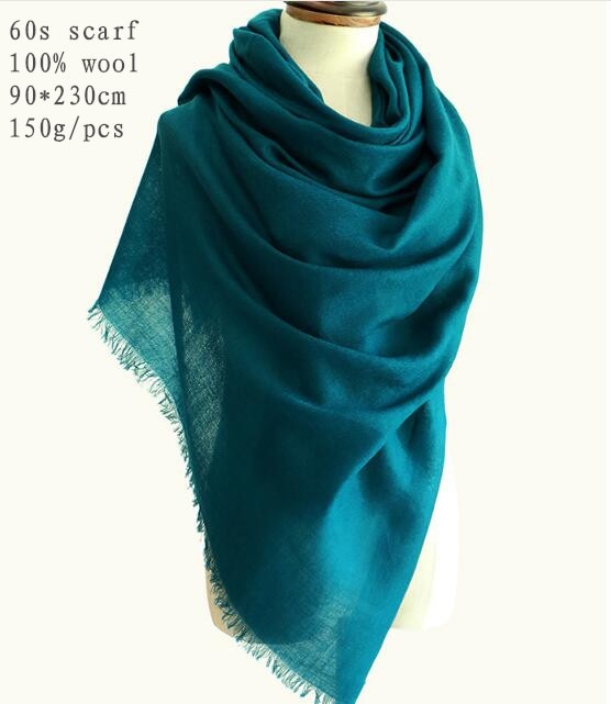 Naizaiga Binnenmongolië fabrikanten 100% wol 60 s solid lente herfst dunne sjaal WOLLEN sjaal, QYR22
