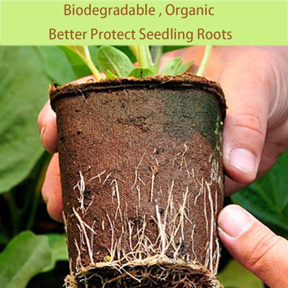 Horticultural Pulp Flowerpot Seedling Cup Pulp Pot Seedling Bowl Environmental Protection Degradable Peat Pot Paper Flowerpot