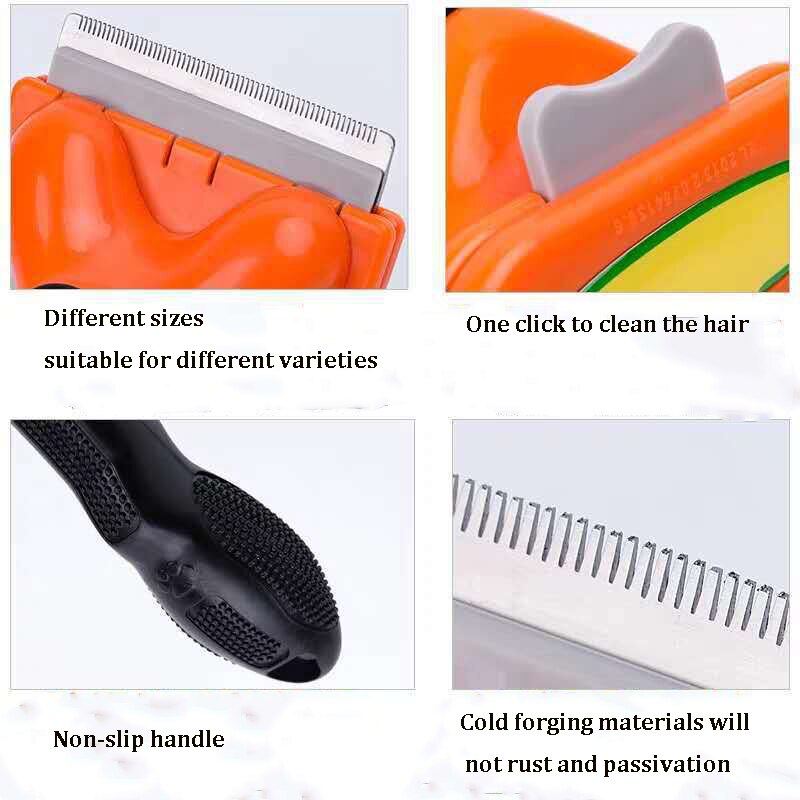 Huisdierkat ontharingskam honden schoonheidsborstels puppy kitten kattenhaar verharen kattentrimmer kammen huisdieren verzorgingsgereedschap hondenborstel