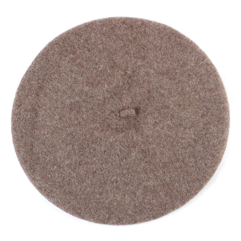 Baskerhatt för dam basker i solid varm ull för kvinnor godisfärg kashmir enfärgad fransk konstnär baskerhattar för flickor  gs102d