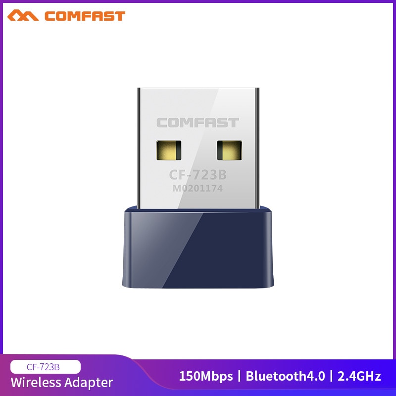 Comfast CF-723B Mini USB 2.0 150Mbps kabellos Wifi Adapter Dongle Empfänger Netzwerk LAN Karte PC Bluetooth 4,0 Empfangen & Übertragen