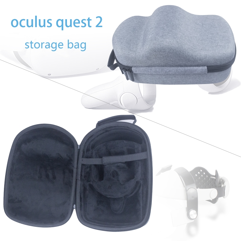 Tragbare hartschalen-tragetaschen, kompatibel mit oculus quest 2 kopfhörern, vollständige schutzhüllen, kratzfeste aufbewahrungstaschen
