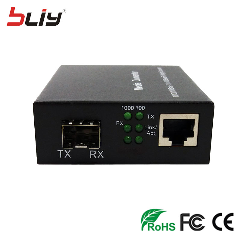 Sfp fiber naar rj45 converter gigabit SFP GPON/OLT media converter 1000Mbps media converter transceiver fibra optica schakelaar