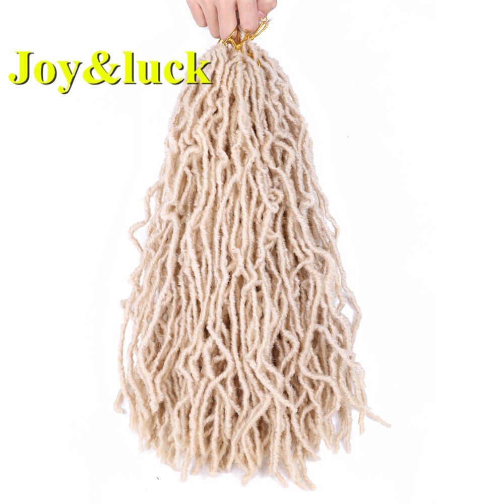 Trenzas de Crochet de Joy & luck Nu Locs, trenzas de pelo sintético de 18 pulgadas para trenzas de mujer: 613