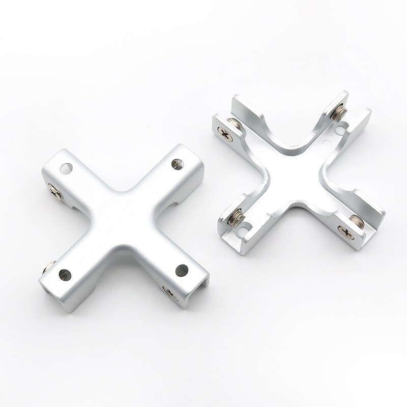 Aluminum Alloy Bathroom Glass Shelf Bracket Fixed Connector I Shape Bracket Metal Glass Clip Shelf Brackets for Glass Shelves