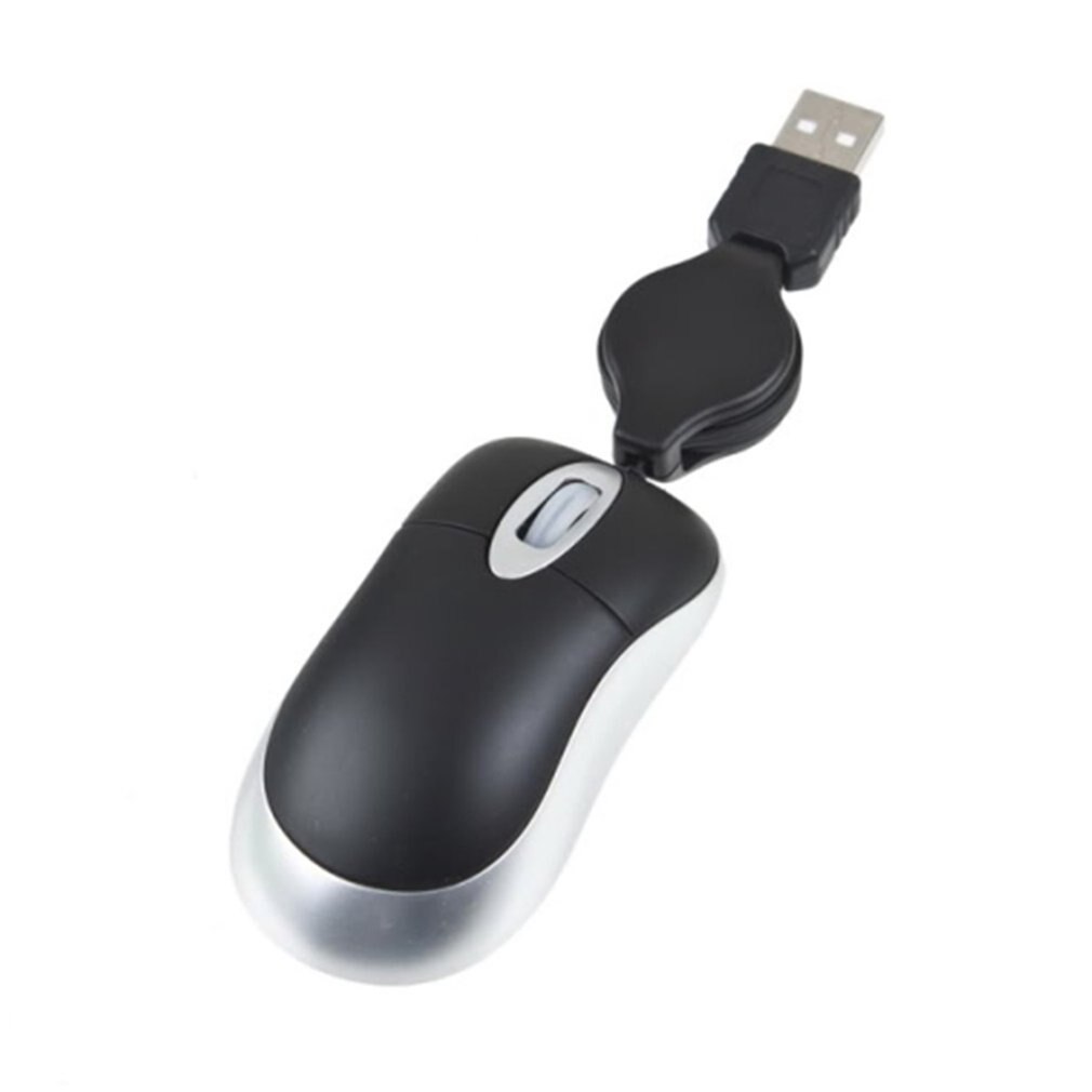 1pc USB Optical Scroll Retractable Slim Mouse for Laptop PC StoreHot