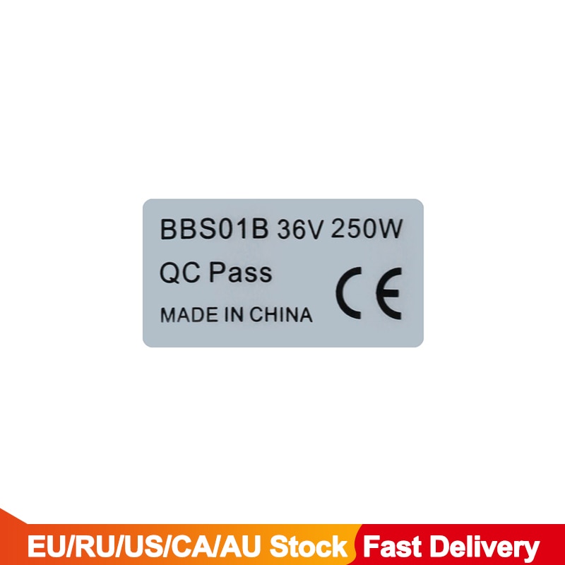 4 PCS/Lot 36V 250W Mid Drive Motor Sticker Electric Bicycle Conversion Kit Sticker for HUB Wheel Dirve eBike Motor