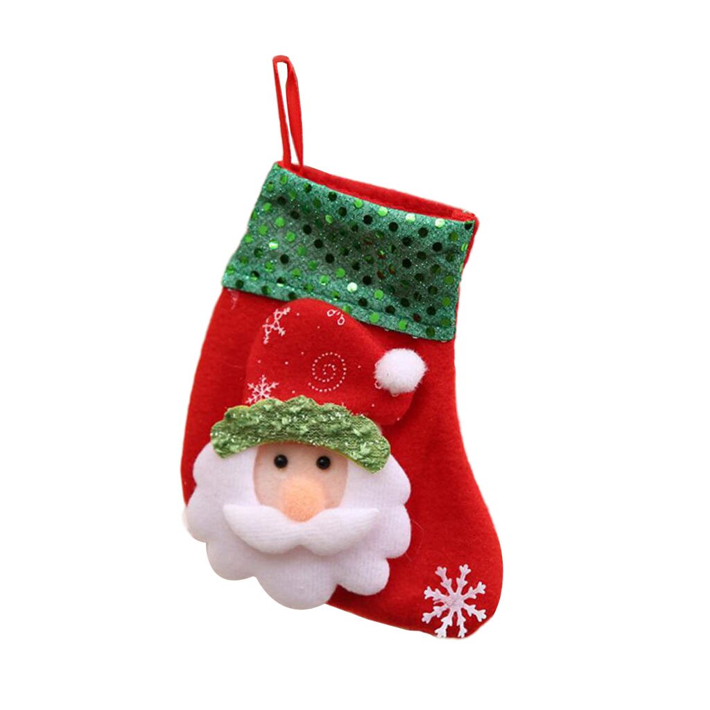 Kerst Kousen Non-woven Santa Sneeuwpop Beer Schoorsteenmantel Ing