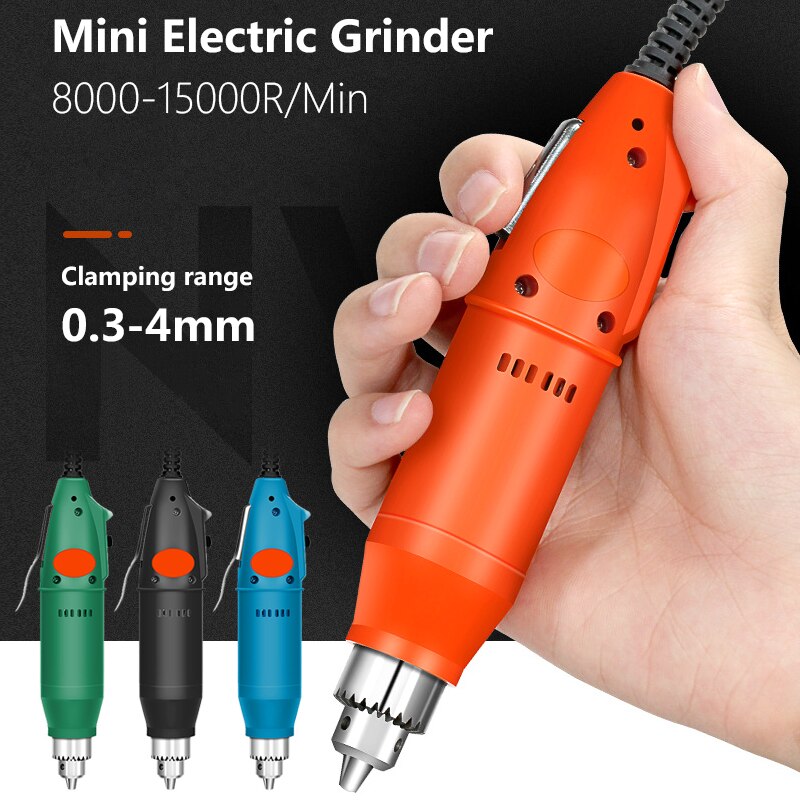 Mini taladro eléctrico de 110V/220V, herramienta rotativa de estilo Dremel con velocidad Variable positiva y negativa, herramientas eléctricas de molienda, bolígrafo grabador