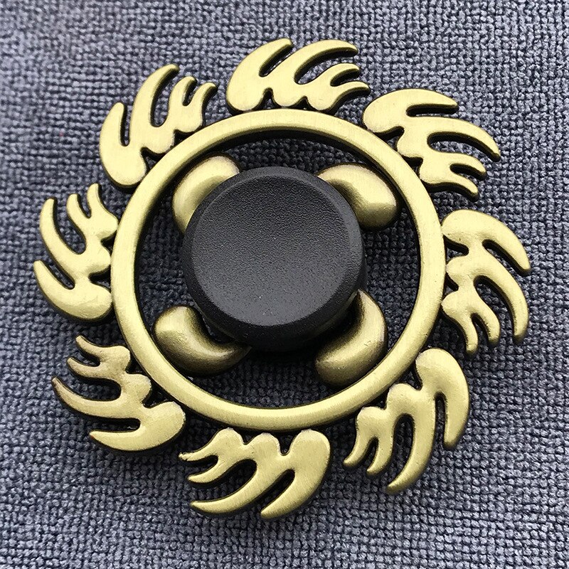 Fidget Spinner Brass Color Zinc Alloy Metal Exterior Smoothstress reliever Toys For Children Adult: 06