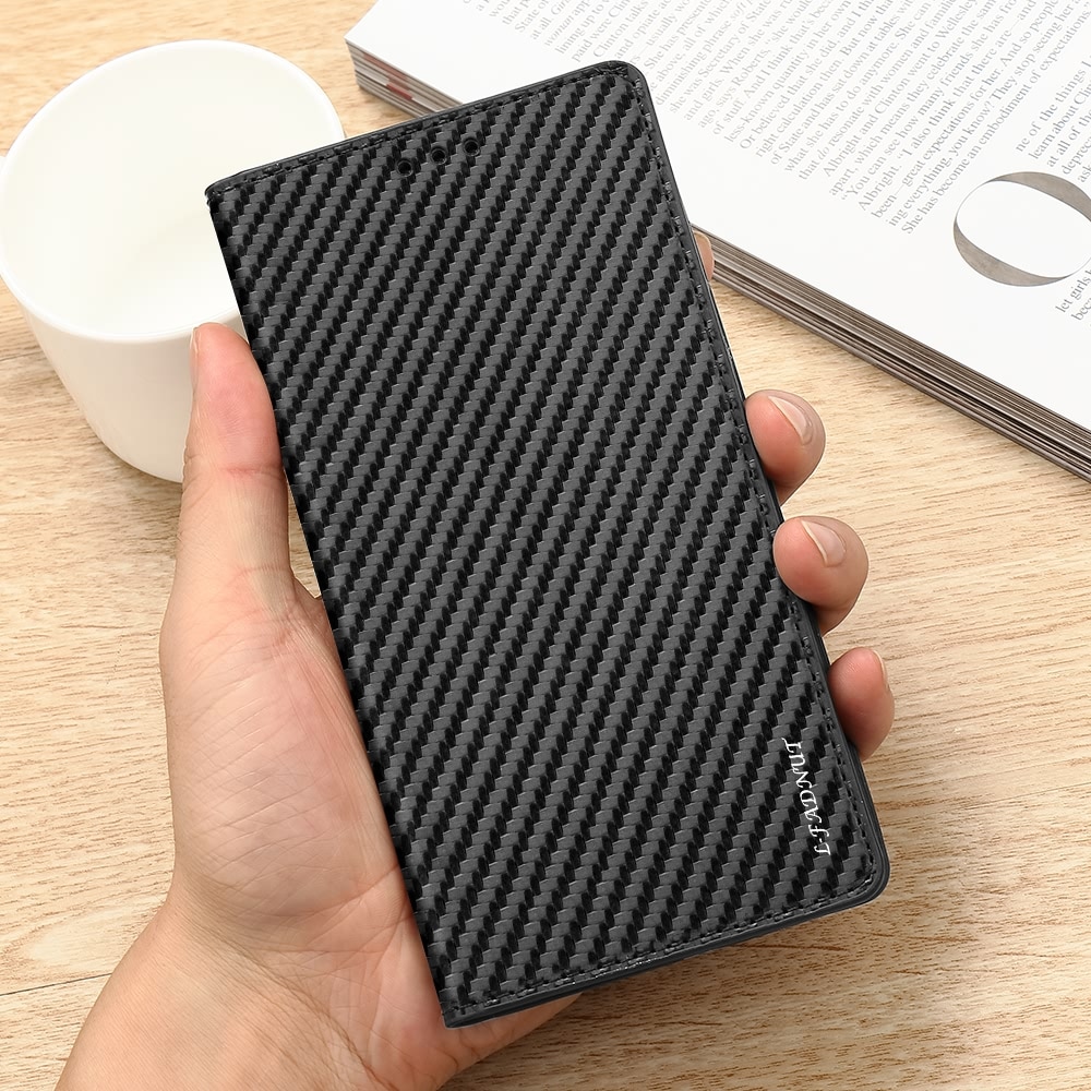 Magnetische Flip Wallet Case Voor Samsung Galaxy A3 A5 A6 A7 A8J3 J4 J5 J6 A10 A10e A20 A20e A30 a40 A50 A70 Carbon Leather Cover